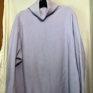 Lands End Fleece Mock Turtleneck